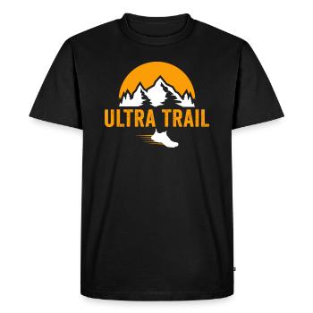 Ultra Trail t-shirt - T-shirt Premium bio Homme - noir - Devant - Nico (187cm)