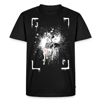 carte de jeu joker - T-shirt Premium bio Homme - noir - Devant - Nico (187cm)