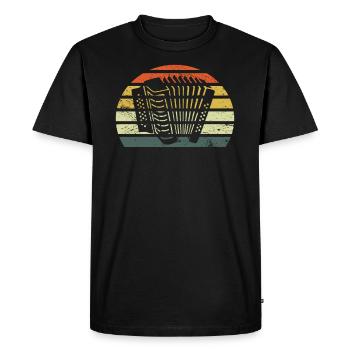 Accordéon accordéon accordéon accordéon cadeau accordéoniste - T-shirt Premium bio Homme - noir - Devant - Nico (187cm)