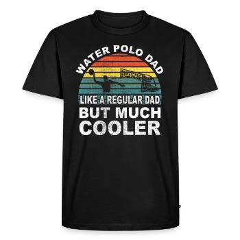Water water-polo cadeau water-polo papa - T-shirt Premium bio Homme - noir - Devant - Nico (187cm)