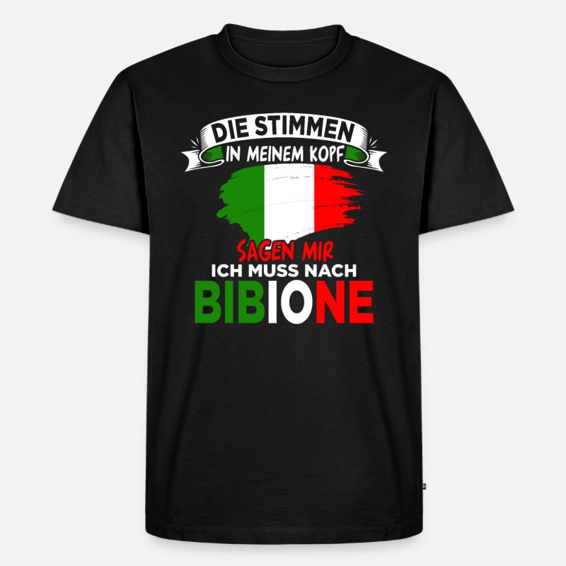Bibione Geschenk - Männer Premium Bio T-Shirt - Schwarz