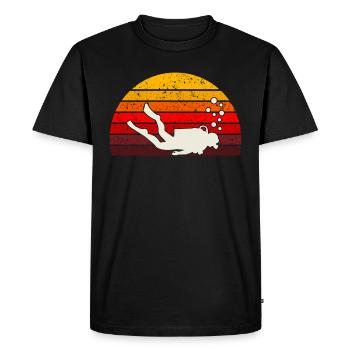 dive dive gift - Men's Premium Organic T-Shirt - black - Front - Nico (187cm)