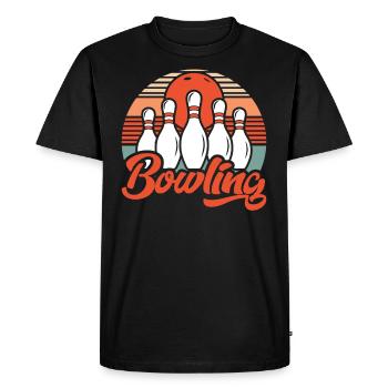 Bowling bowling bowling cadeau de bowling - T-shirt Premium bio Homme - noir - Devant - Nico (187cm)