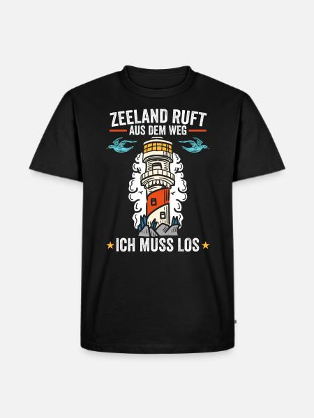 Holland Insel Zeeland - Männer Premium Bio T-Shirt - Schwarz