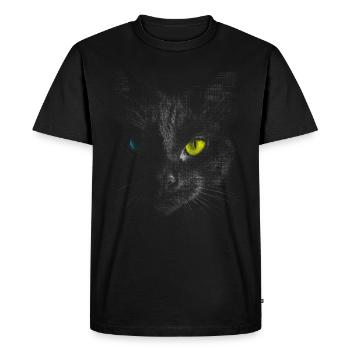 Black cat - Men's Premium Organic T-Shirt - black - Front - Nico (187cm)