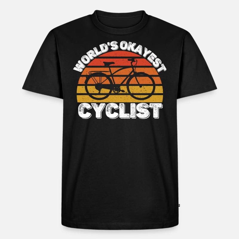 Radfahrer - Männer Premium Bio T-Shirt - Schwarz