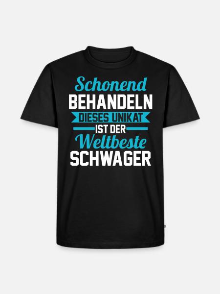 Schwager - Männer Premium Bio T-Shirt - Schwarz