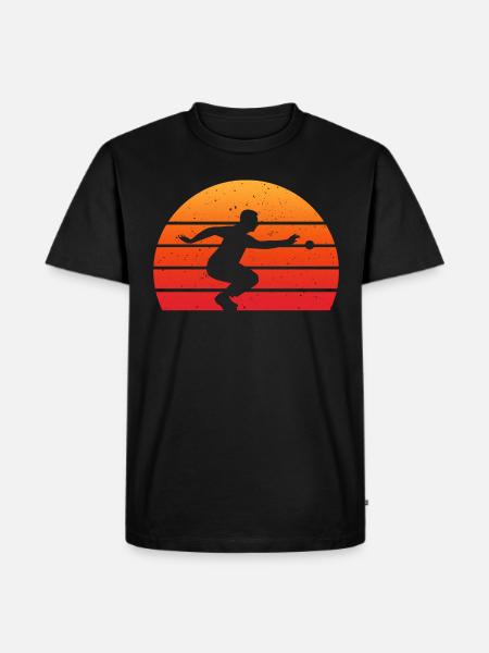 retro bocce ball pétanque - Men's Premium Organic T-Shirt - black