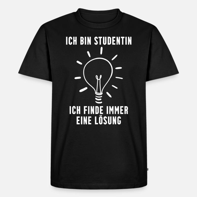 Studentin Geschenk - Männer Premium Bio T-Shirt - Schwarz