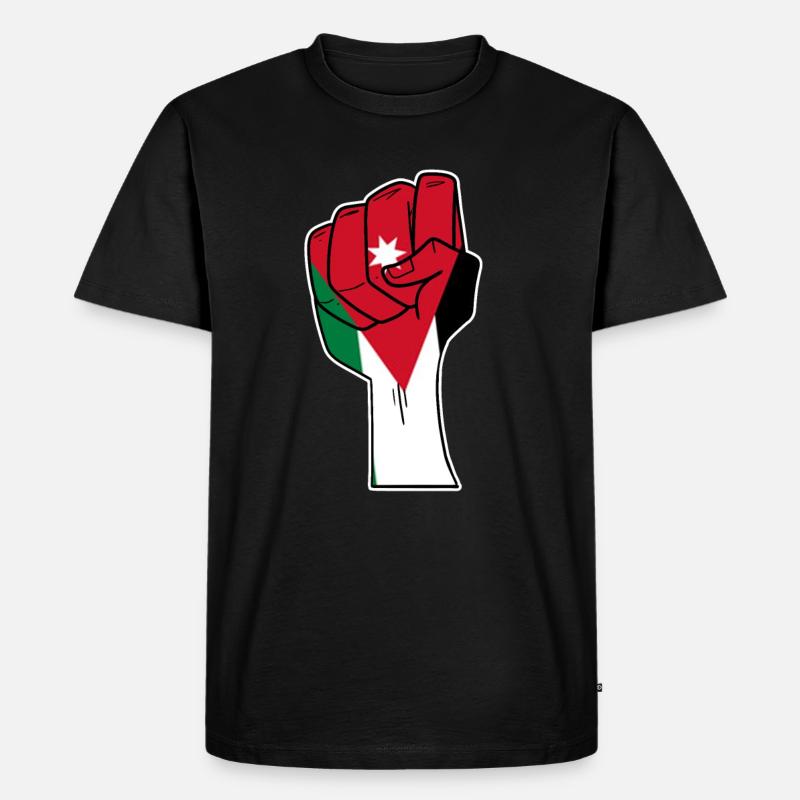 Jordanien - Männer Premium Bio T-Shirt - Schwarz