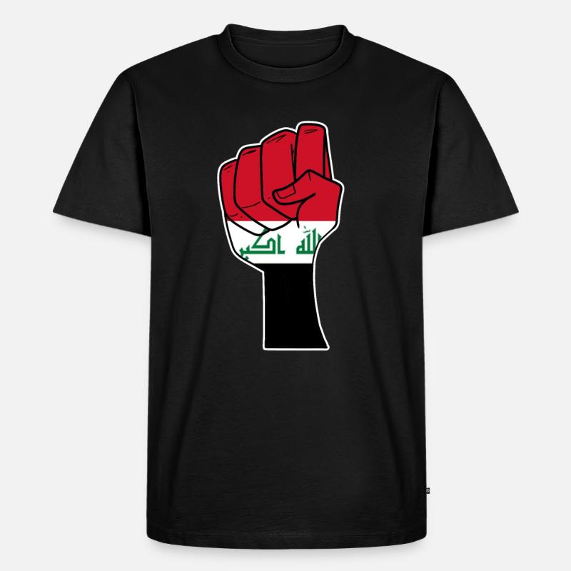 Irak - Männer Premium Bio T-Shirt - Schwarz