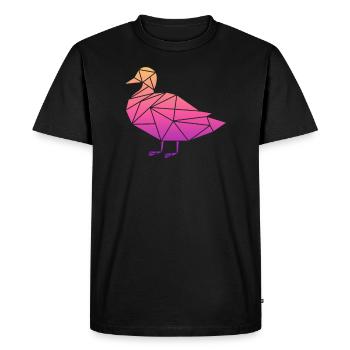 Canards Natation Mouche Waddle Caoutchouc Canard Canard - T-shirt Premium bio Homme - noir - Devant - Nico (187cm)