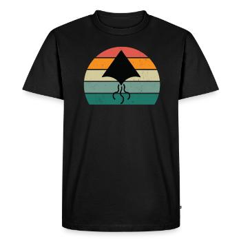 Kite Flying Wind Autumn Paper Dragon Kite - Men's Premium Organic T-Shirt - black - Front - Nico (187cm)