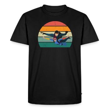 Parachutes Skydiving Skydivers - Men's Premium Organic T-Shirt - black - Front - Nico (187cm)