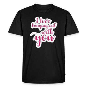 Sloth Lazy Slow Fatigue, Sleep Slow - Men's Premium Organic T-Shirt - black - Front - Nico (187cm)