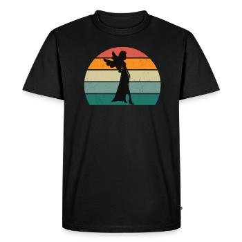 Fairy Fantasy Magic Fairy World Fairy Forest Grand Piano Fairy - Men's Premium Organic T-Shirt - black - Front - Nico (187cm)