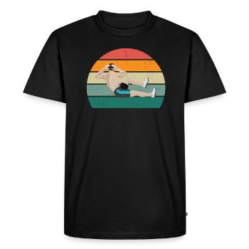 Strength training Gym fitness sport Training - Men's Premium Organic T-Shirt - black - Front - Nico (187cm)