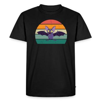 Chauves-souris Bat Bat Protection Cave - T-shirt Premium bio Homme - noir - Devant - Nico (187cm)