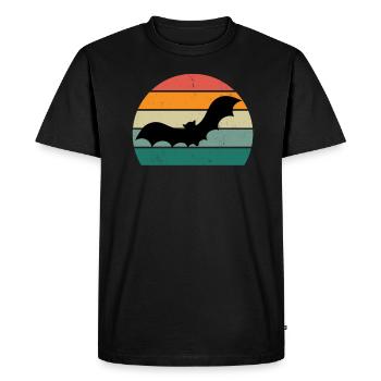 Chauves-souris Bat Bat Protection Cave - T-shirt Premium bio Homme - noir - Devant - Nico (187cm)