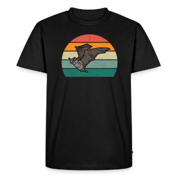 Chauves-souris Bat Bat Protection Cave - T-shirt Premium bio Homme - noir - Devant - Nico (187cm)