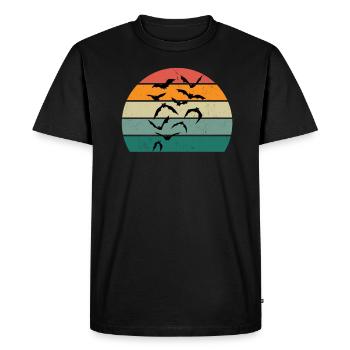 Chauves-souris Bat Bat Protection Cave - T-shirt Premium bio Homme - noir - Devant - Nico (187cm)