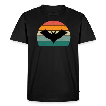 Chauves-souris Bat Bat Protection Cave - T-shirt Premium bio Homme - noir - Devant - Nico (187cm)