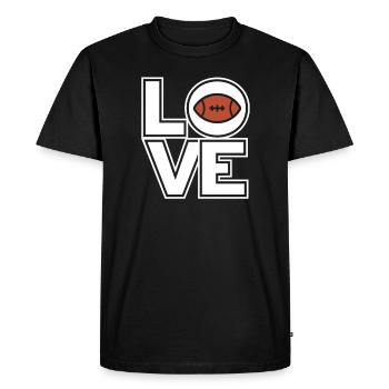 Quarterback Runningback Offensive Defence Football - T-shirt Premium bio Homme - noir - Devant - Nico (187cm)