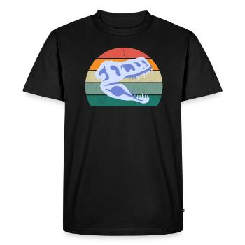 Fossiles Fossiles Dinosaures préhistoriques - T-shirt Premium bio Homme - noir - Devant - Nico (187cm)