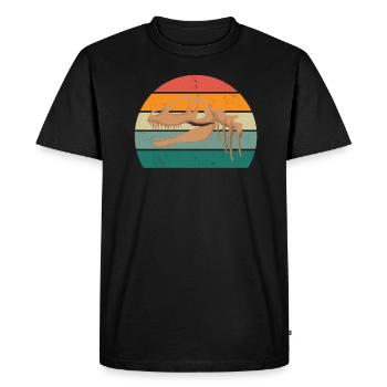 Fossiles Fossilisation Dinosaure préhistorique Fossile - T-shirt Premium bio Homme - noir - Devant - Nico (187cm)