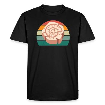 Fossiles Fossilisation Dinosaure préhistorique Fossile - T-shirt Premium bio Homme - noir - Devant - Nico (187cm)