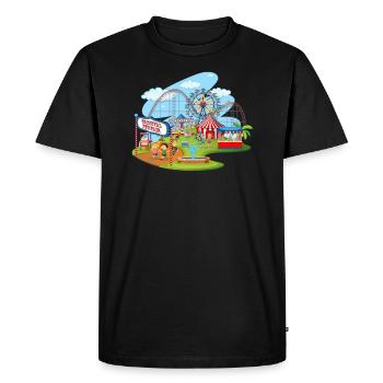 Holiday Holiday Fun Action Theme Park Roller Coaster - Men's Premium Organic T-Shirt - black - Front - Nico (187cm)