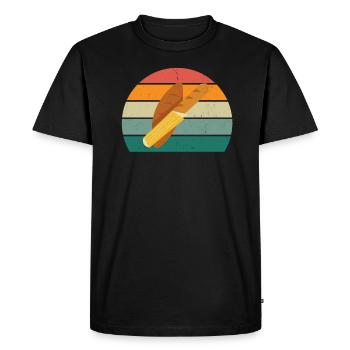 French French Paris Marseille Lyon France - Men's Premium Organic T-Shirt - black - Front - Nico (187cm)