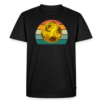 footballer ball player player player football - Men's Premium Organic T-Shirt - black - Front - Nico (187cm)