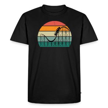 Holiday Holiday Fun Action Theme Park Roller Coaster - Men's Premium Organic T-Shirt - black - Front - Nico (187cm)
