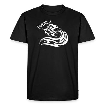 Renards La famille Fox pue comme un renard intelligent - T-shirt Premium bio Homme - noir - Devant - Nico (187cm)
