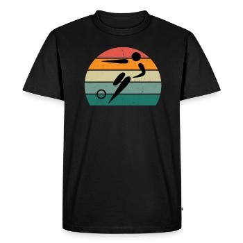 footballer ball player player player football - Men's Premium Organic T-Shirt - black - Front - Nico (187cm)