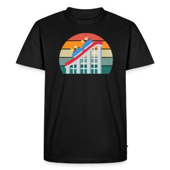 Holiday Holiday Fun Action Theme Park Roller Coaster - Men's Premium Organic T-Shirt - black - Front - Nico (187cm)