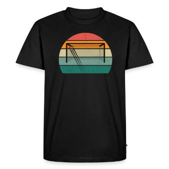 footballer ball player player player football - Men's Premium Organic T-Shirt - black - Front - Nico (187cm)