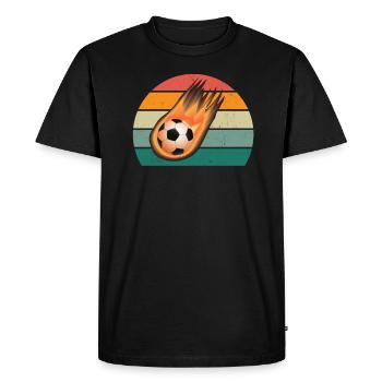 footballer ball player player player football - Men's Premium Organic T-Shirt - black - Front - Nico (187cm)