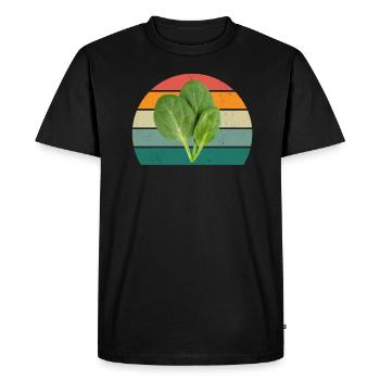 Plante Cultiver Terre Tomate Chou Carotte Légumes - T-shirt Premium bio Homme - noir - Devant - Nico (187cm)