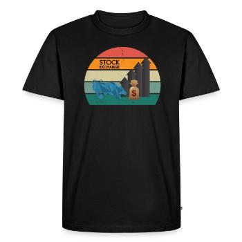 Zaster Moneten Notes Coin Money Virtual Money - Men's Premium Organic T-Shirt - black - Front - Nico (187cm)