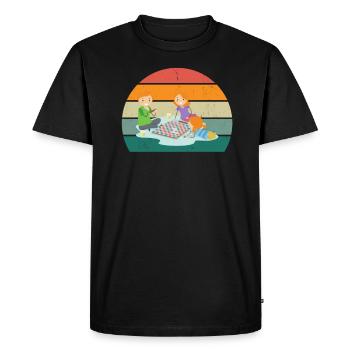 Jeux de société Jeu de société Jouer ensemble - T-shirt Premium bio Homme - noir - Devant - Nico (187cm)