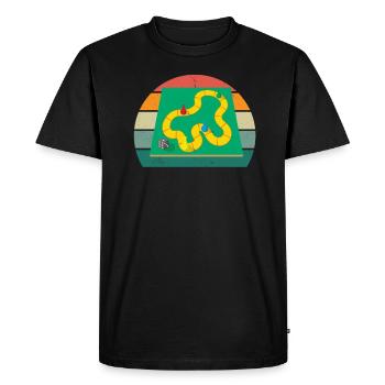 Jeu de société Jouer ensemble Jeu de société - T-shirt Premium bio Homme - noir - Devant - Nico (187cm)