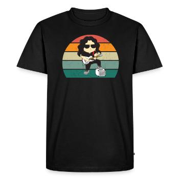 Guitariste Guitariste Guitariste Guitariste Guitare Basse - T-shirt Premium bio Homme - noir - Devant - Nico (187cm)