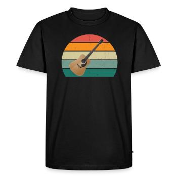 Guitariste Guitariste Guitariste Guitariste Guitare Basse - T-shirt Premium bio Homme - noir - Devant - Nico (187cm)
