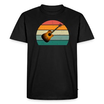 Guitariste Guitariste Guitariste Guitariste Guitare Basse - T-shirt Premium bio Homme - noir - Devant - Nico (187cm)