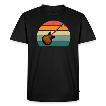 Guitariste Guitariste Guitariste Guitariste Guitare Basse - T-shirt Premium bio Homme - noir - Devant - Nico (187cm)