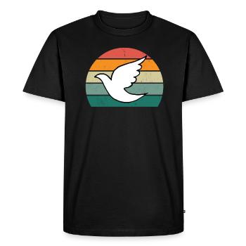 Jésus-Christ Dieu Prier Christianisme Religion - T-shirt Premium bio Homme - noir - Devant - Nico (187cm)