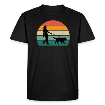 Dog Mom Dog Dad Owner Mistress Dogs Dog - Men's Premium Organic T-Shirt - black - Front - Nico (187cm)