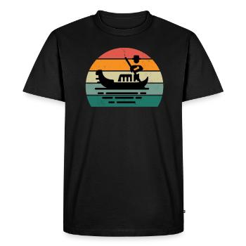 Italie Italie Rome Turin Naples Venise Pâtes - T-shirt Premium bio Homme - noir - Devant - Nico (187cm)